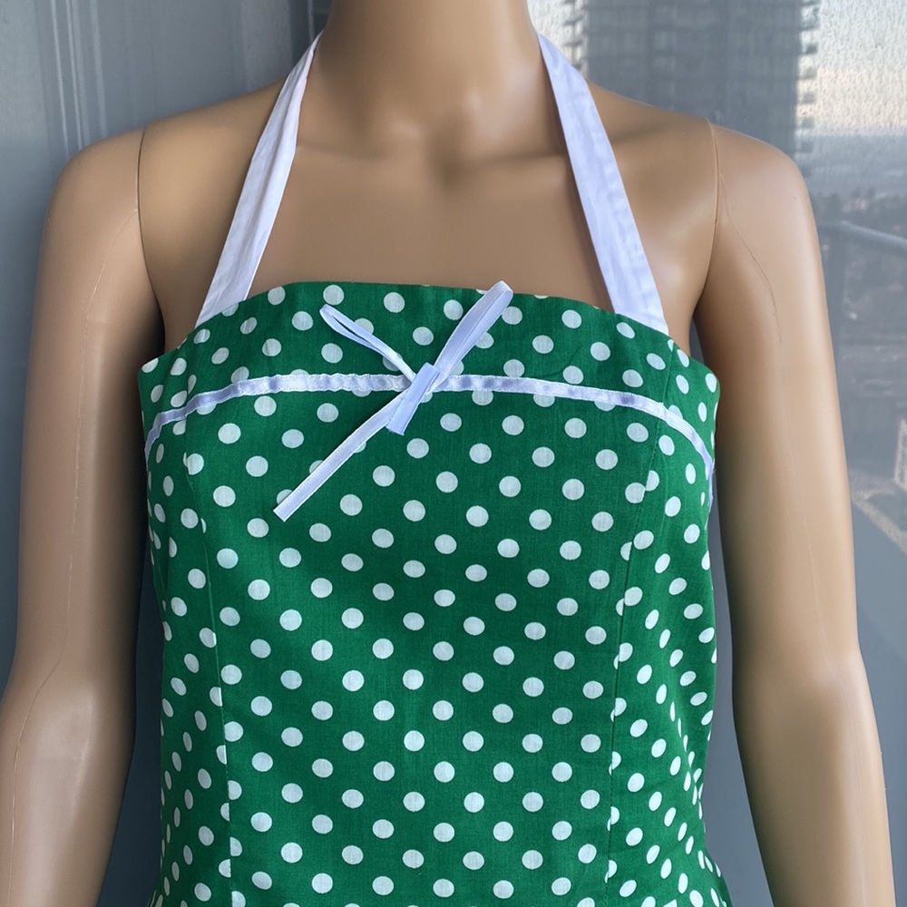 Retro Polka Dot Cotton Dress – A Nostalgic Delight - Picture 7 of 13